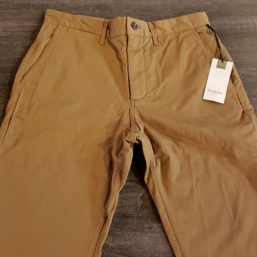 NEW! Goodfellow Straight Brown Chino Pants 46x32
